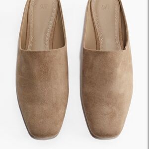 H&M Men's Brown Suede Slip-On Loafers